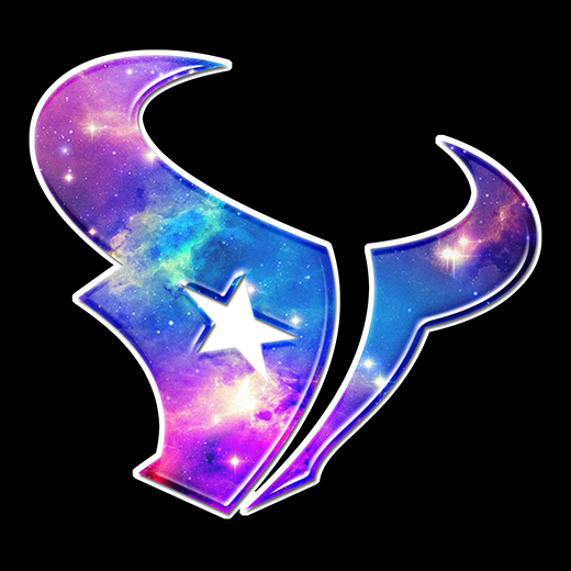 Galaxy Houston Texans Logo vinyl decal